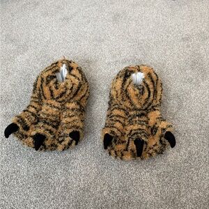 Cozy Tiger Paw Slippers for Kids or adults
